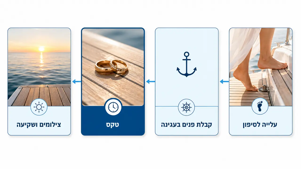 איך בונים תסריט לטקס נישואין ביאכטה