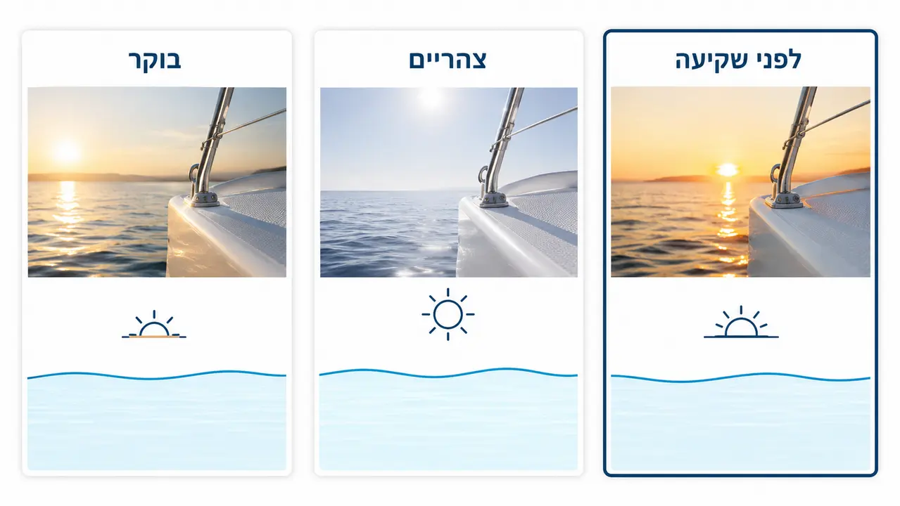 בוקר, צהריים או שקיעה?