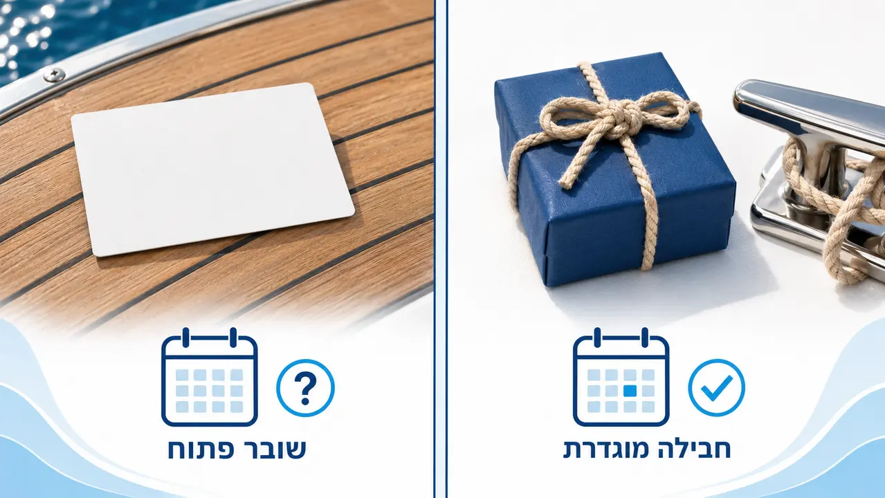 שובר פתוח או חבילה מוגדרת?