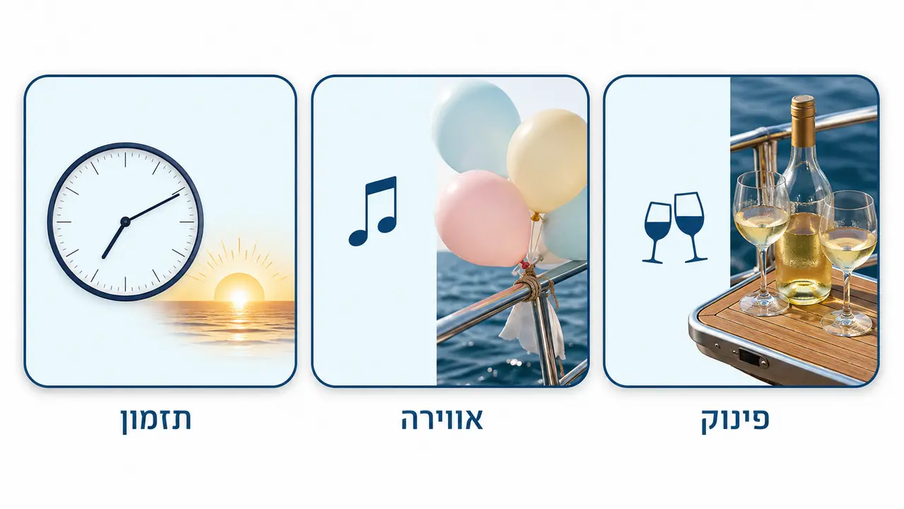 שייט רומנטי ומה לבקש מראש