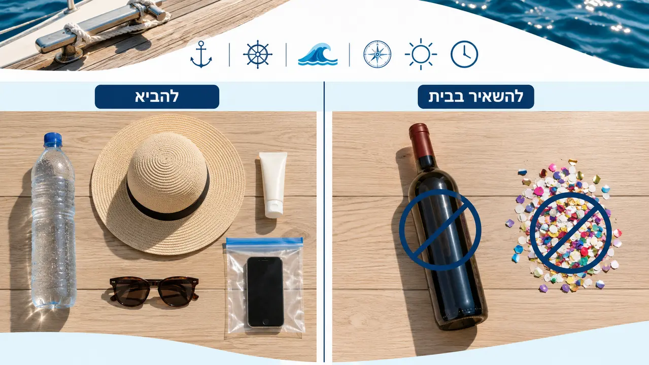מה להביא ומה להשאיר בבית