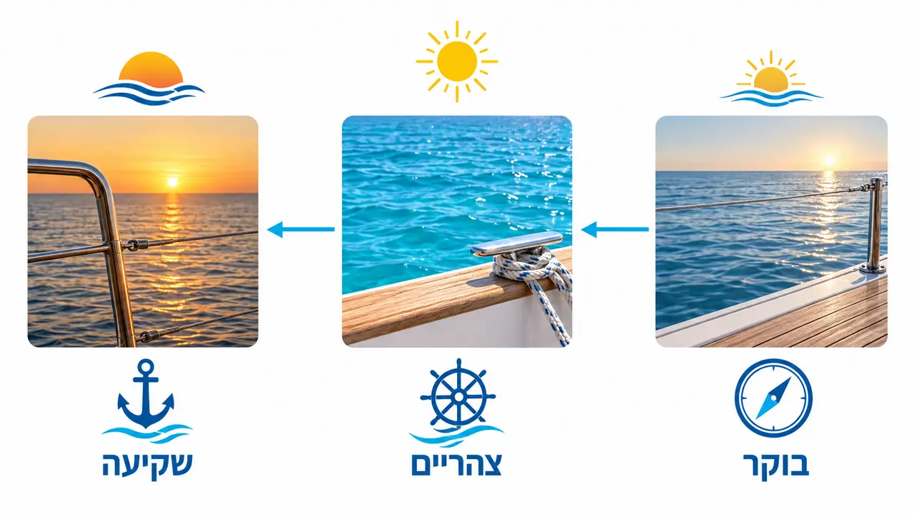 בוקר, צהריים או שקיעה