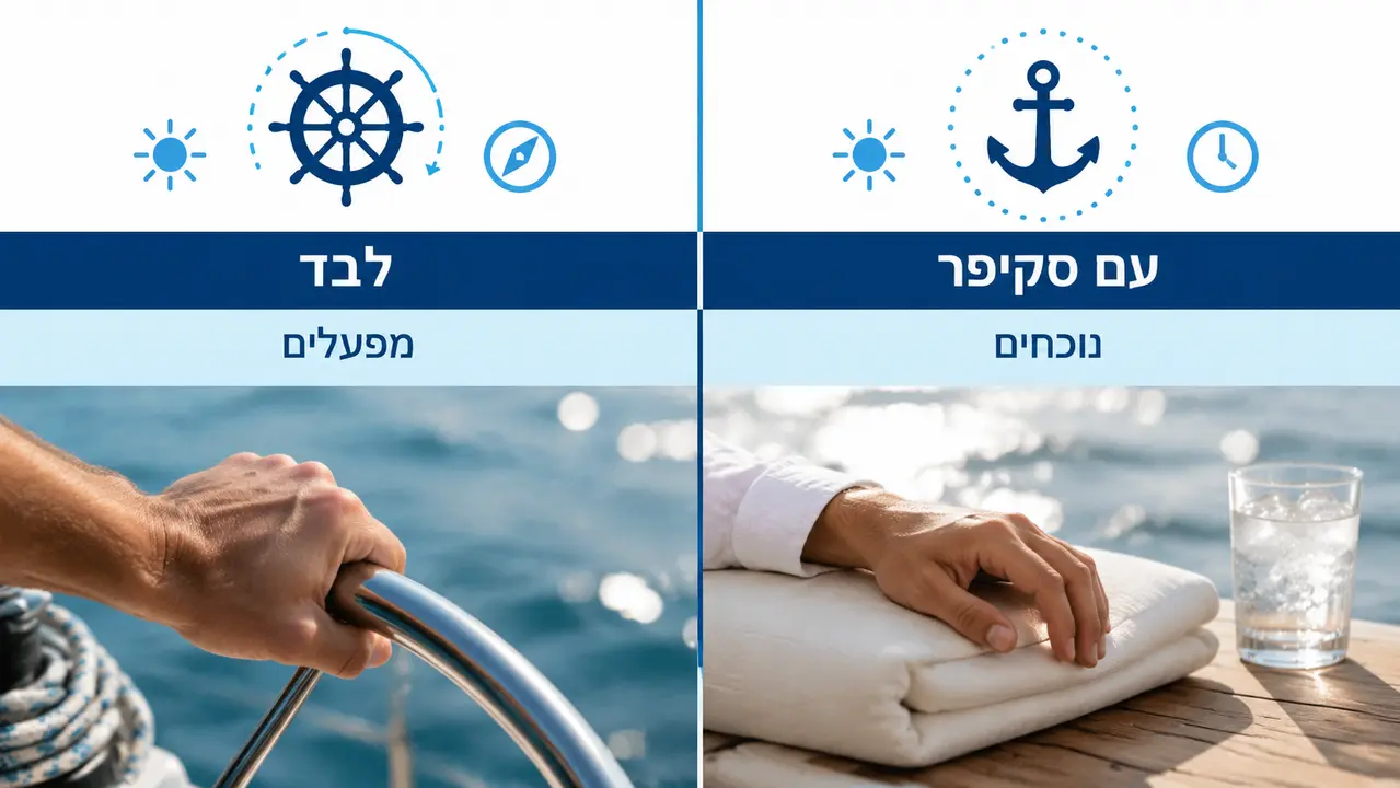 השטה עצמית מול סקיפר צמוד
