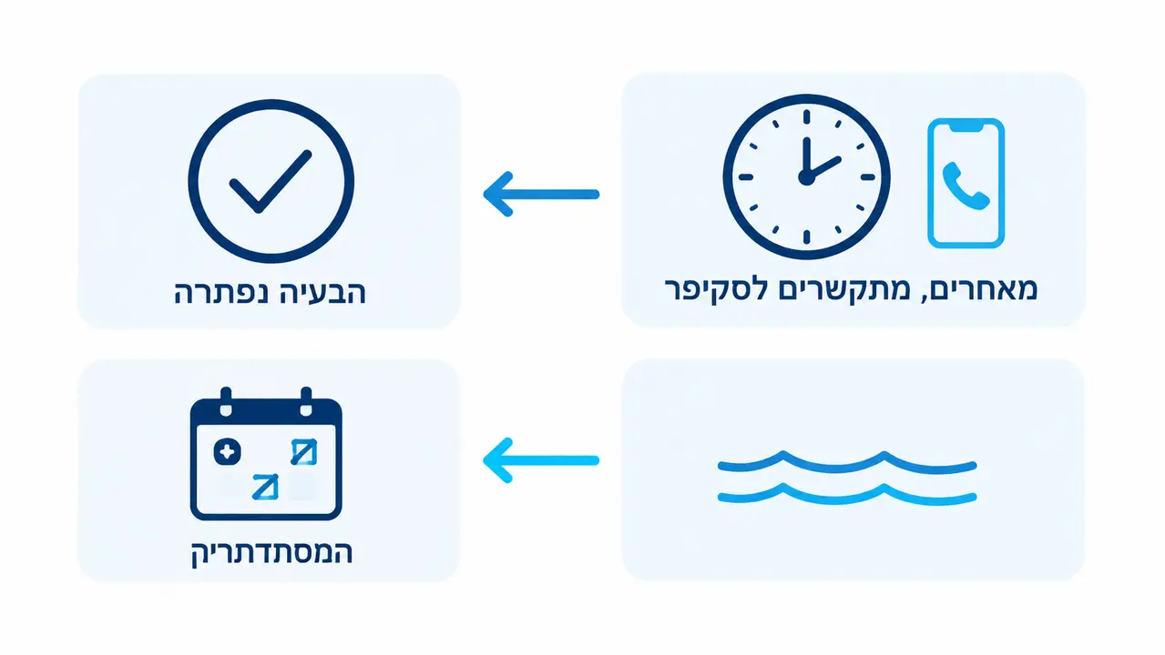 מה קורה אם מאחרים